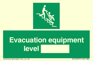 Evacuation equipment level